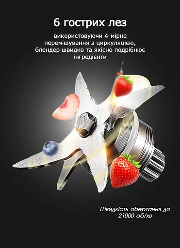 Блендер стаціонарний з кавомолкою 2 в 1 Вітек 2800 Вт, блендер для смузі, блендер подрібнювач кухонний з скляною чашою, блендер для коктейлів, Сірий - фото 2