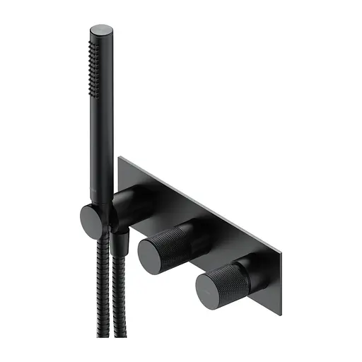 Змішувач для душу прихованого монтажу Omnires Contour antracite CT8035/1AT Чорний матовий - фото 1