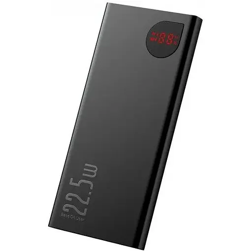 Power Bank Baseus Adaman Metal Digital Display Quick 10000mAh 22.5W Black (PPAD000001) - фото 2