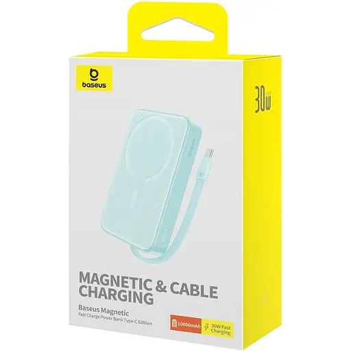 Зовнішній акумулятор Baseus Magnetic Mini 10000mAh 30W Blue (P1002210B333-00) [152271] - фото 7