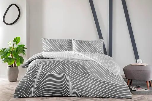 Постільна білизна Crumbly Grey Ранфорс Tac pbe0051652 - фото 1