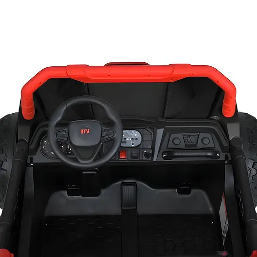 Електромобіль дитячий Bambi M 5911EBLR-3-2 24V на 2 моторах та USB для музики червоно-чорний - фото 3