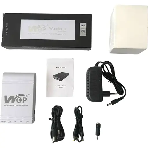 ИБП WGP Mini DC UPS WGP103 10400mAh 5V/9-12V с блоком питания для роутера - фото 7