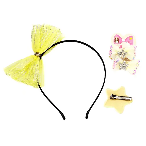 Дитячий набір "Принцеса" 0105-036-6 обруч, резинка, затискач - фото 2