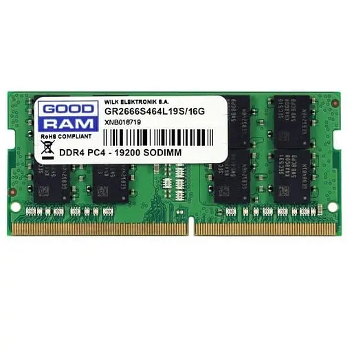Модуль пам'яті GoodRam DDR4 16Gb 2666 Mhz Sodimm (GR2666S464L19/16G) - фото 1