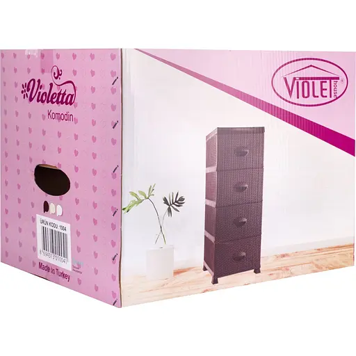 Уцінка. Комод Violet House Віолетта Coffee коричневий (1004 Віол COF 37*45*90 см) - фото 4