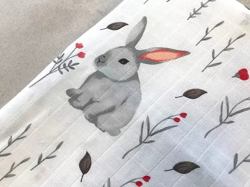 Муслиновая пеленка Moontime "Кролики" - фото 2