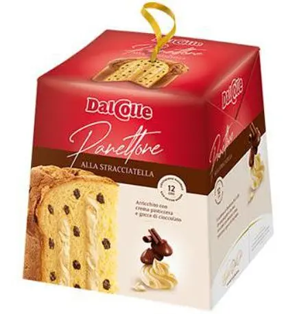 Кекс Dal Colle Panettone Stracciatella з вершковим кремом 12 шт. 750 г