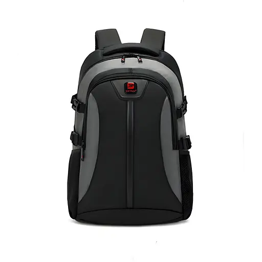 Универсальный городской рюкзак Justpack с USB зарядкой 32x19x50 см серый (8805)