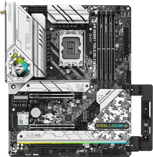 Материнская плата ASRock Z790 Steel Legend Wi-Fi LGA 1700 (Z790 Steel Legend WiFi) Б/У - фото 2