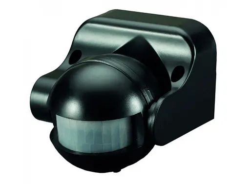 Датчик движения черный IP44 (угол захват.180°) космонавт LU-DD02-BLACK - фото 1