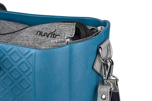 Сумка MyMia ручки кожа, коврик, ремни для коляски, сине-серый Nuvita det0018664 - фото 7