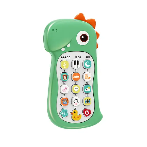 Телефон Динозаврик, англ. озвучка, звуки, 999-4 (В асортименті)