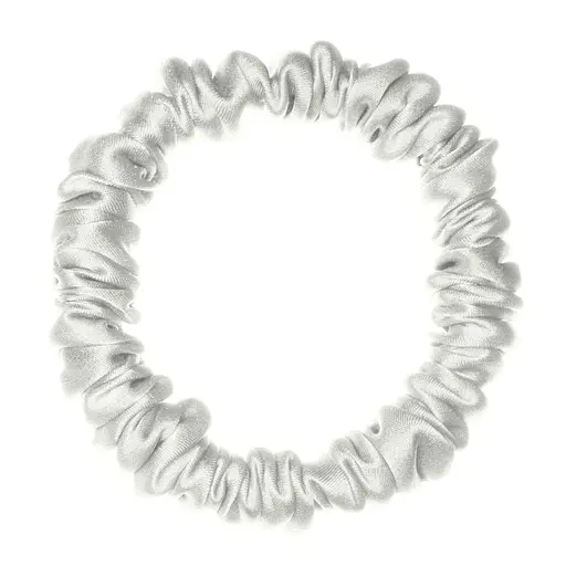 Шовкова резинка для волосся Чумацький Шлях підвищеної еластичності та міцності Розмір S в Подарунковій упаковці Молочна (1236-02)