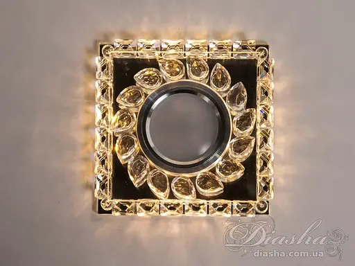 Вишуканий кришталевий точковий світильник із LED підсвічуванням - фото 1