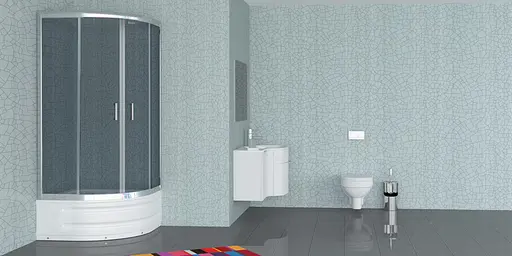 Душова кабіна Eger Magrit 90x90 на глибокому піддоні 599-587, Хром - фото 2