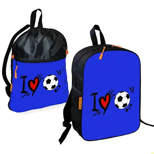 Шкільний рюкзак дитячий Футбол + Сумка для взуття спортивної форми рюкзак-мішок хлопчикові (01864)