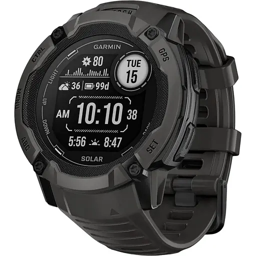 Смарт-часы Garmin Instinct 2X Solar Standard Edition Graphite (010-02805-10/00) [85180] - фото 1