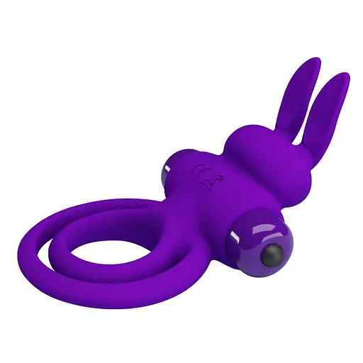 Эрекционное кольцо Pretty Love Ring Bunny III 9.7х4.0 см фиолетовый - фото 5