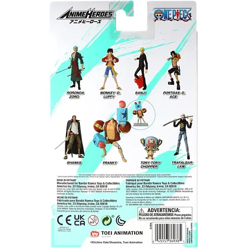 Фигурка Bandai Anime Heroes One Piece Фрэнки 16.5 см (123706) - фото 8