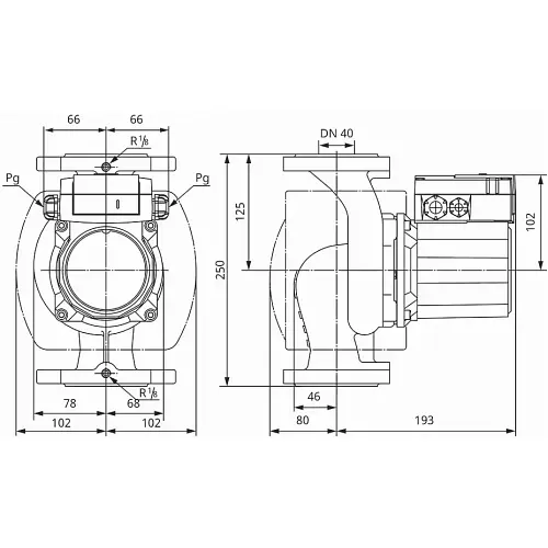Циркуляційний насос Wilo TOP-Z 40/7 EM GG (2046631) - фото 3