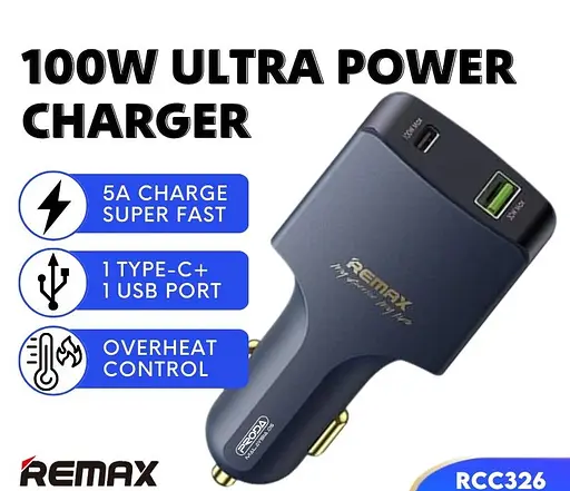 Автомобильное зарядное устройство для Remax RCC326 100W сине-черный - фото 6