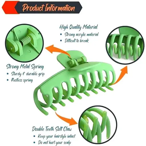 Подарунковий набір шпильок для волосся Hair Claws Clips QAIMERs 3.6 дюймові матові 7 шт. - фото 2