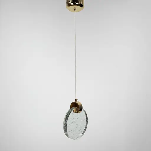 Подвесной дизайнерский светильник с прозрачным стеклянным корпусом | Line F | Арт. AA226-160 GD - фото 4