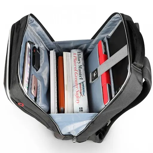 Рюкзак міський офисний розширюваний Tigernu T-B3331A 22л з USB для ноутбука 15.6" Black (17056) - фото 3