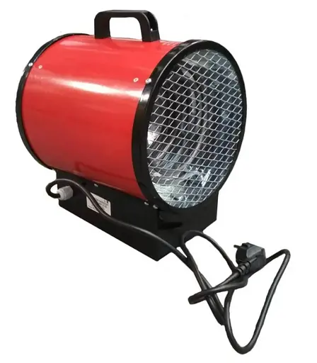 Електрична теплова гармата Vulkan 3,0 кВт, площа обігріву 30 кв.м., червоний, підлоговий, 220В (3000 (Е) ТП) - фото 3