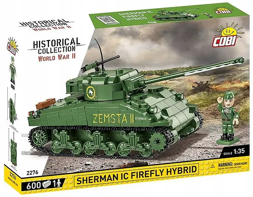 Конструктор COBI танк SHERMAN IC FIREFLY HYBRID 1:35 2276 - фото 5