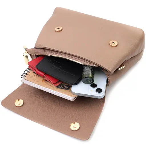 Кожаная женская сумка Vintage 26х17х9.5 см sum0026615 - фото 9