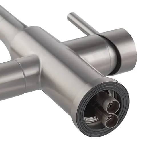 Змішувач для кухні на дві води Koer KI-72024-02 KR5011 Нержавіюча сталь - фото 2