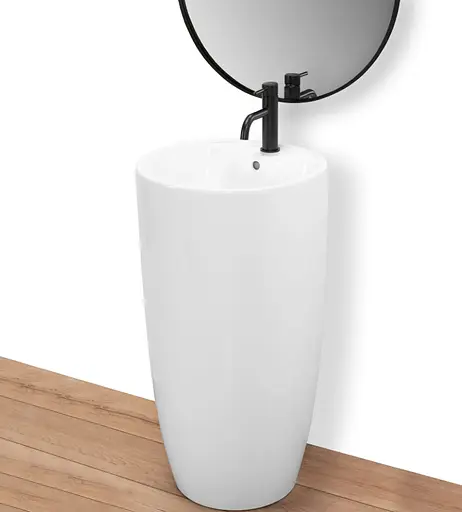 Умивальник Rea Anya підлоговий білий REA-U6503, Білий - фото 6