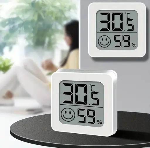 Міні РК-цифровий термометр і гігрометр — портативний вимірювач температури та вологості для дому та вулиці - фото 5