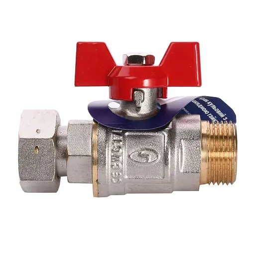 Кран кульовий прямий з накидною гайкою Solomon 3/4″ ЗВ PN40 160406 - фото 1