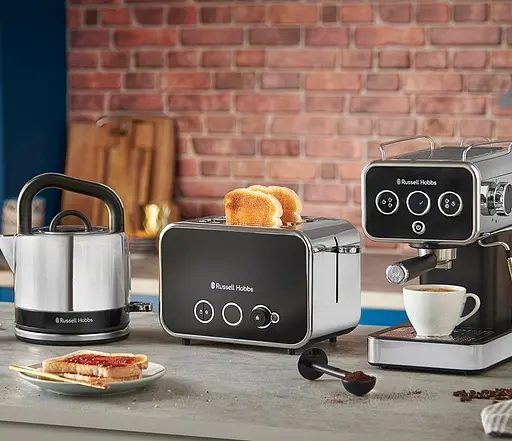 Кофеварка рожковая Russell Hobbs Distinctions черно-серебристый 1.1 л (26450-56) - фото 7
