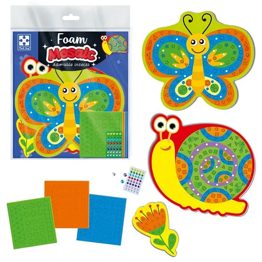 Набор для творчества "Волшебные букашки" VT4511-23 с мягкой мозаикой и стразами - фото 3