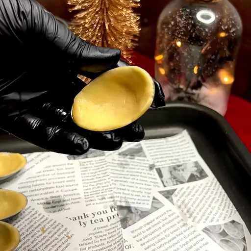 Металеві формочки порційні для випічки печива горішки з ребристою поверхнею, Master Class Сірий 86999 - фото 2