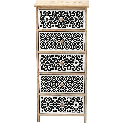 Комод деревянный Chomik Alice на 5 ящиков - фото 2