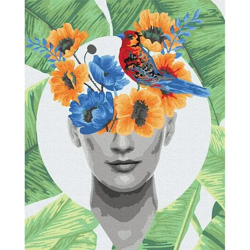 Картина по номерам на підрамнику Brushme Квітучі думки - фото 1