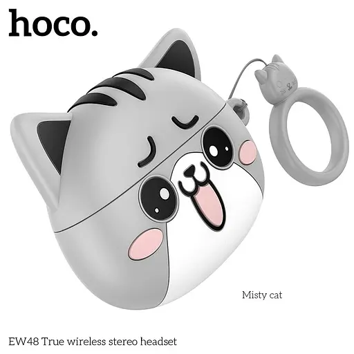 Навушники Hoco EW48 TWS | BT5.3, 30/300mAh, 4h | misty cat - фото 3