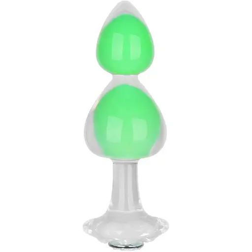 Анальна пробка Lovetoy Gemoria 15 см (зелений)