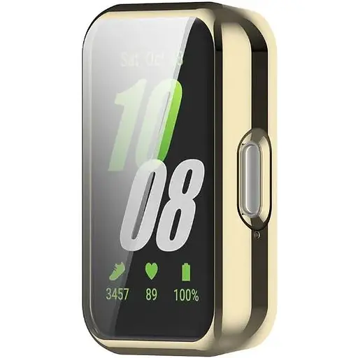 Чехол-накладка DK для Samsung Galaxy Fit3 (R390) Silicone Face Case (pale gold) - фото 3