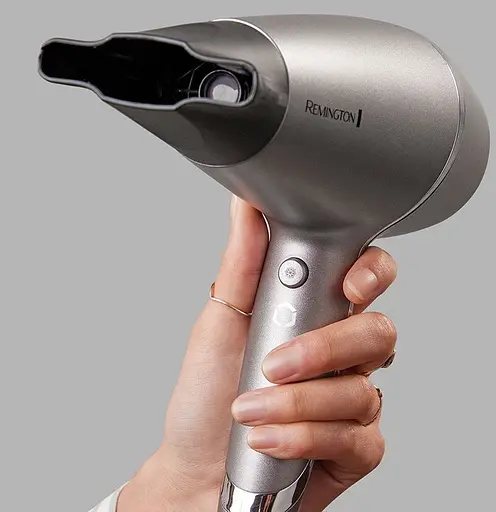 Фен Remington ProLuxe You Adaptive, 2400 Вт, 3 режима, диффузор, ионизация, холодный обдув, турбо-режим, серый - фото 6