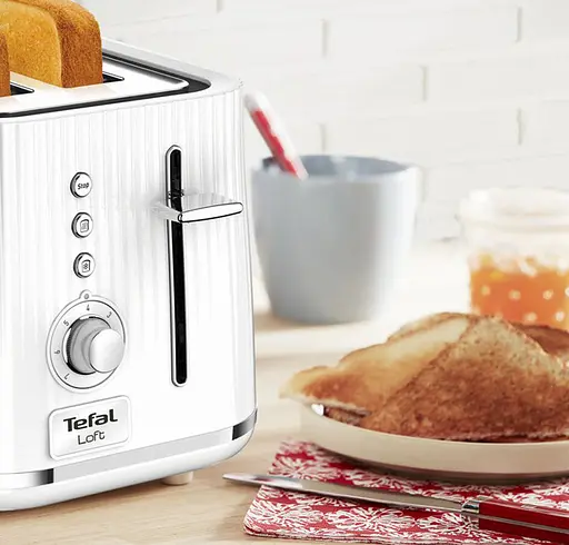 Тостер Tefal Loft 850 Вт пластик білий - фото 3