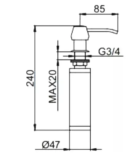 Дозатор для мыла Frap F405  - фото 5