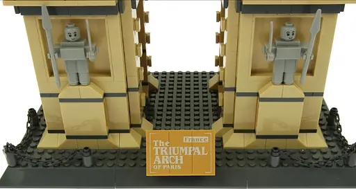 Конструктор Архитектура Wange 3D Триумфальная арка Париж Arc de Triomphe Paris 5223 для детей и взрослых 1391 деталь - фото 7