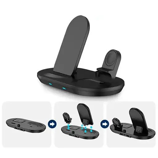 БЗП + слот для Apple Pencil J887 4in1 Black - фото 2