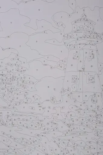 Набор для росписи "Маяк в лучах солнца" 40*50 см, IDEA2-GX47135, ТМ "99IDEAS" - фото 7